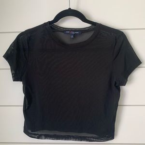 Black mesh top!